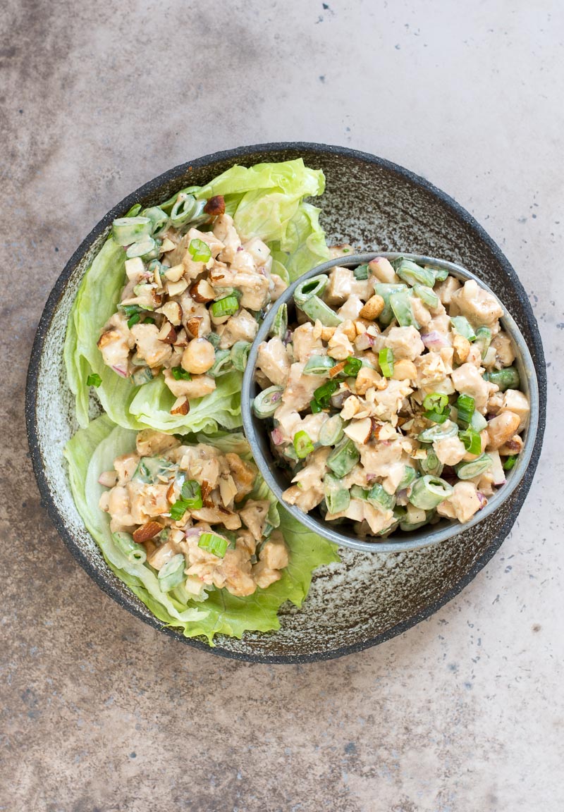 Thai Chicken Lettuce Wraps (keto + low carb) Easy Wrap Recipes