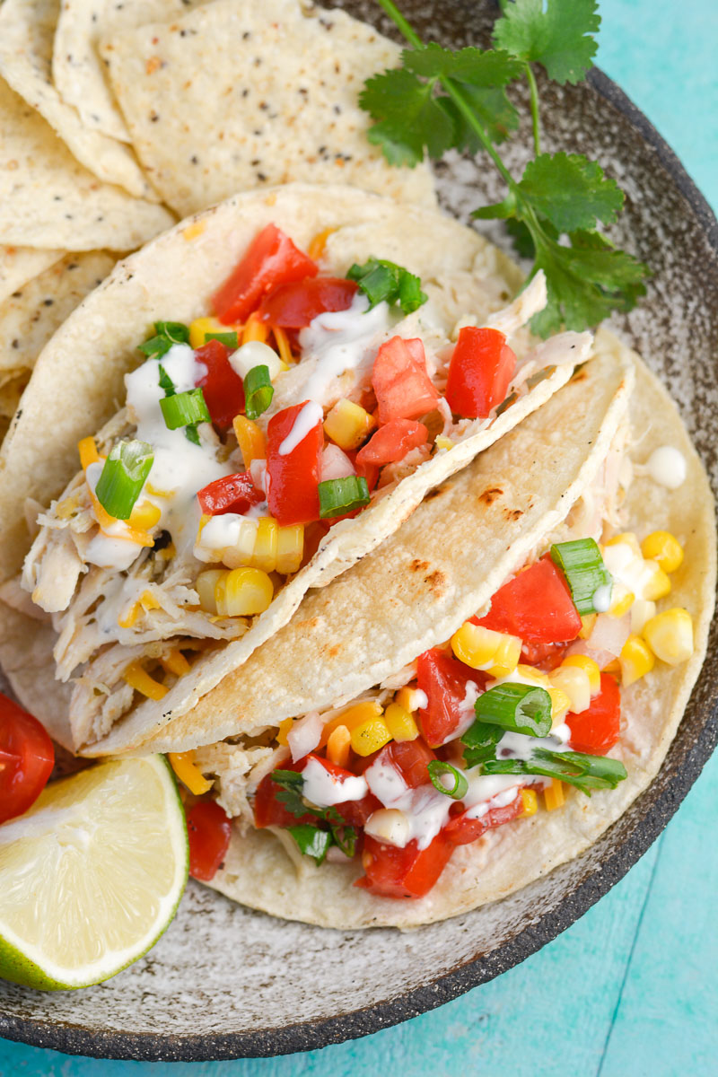Slow Cooker Chicken Tacos - Easy Wrap Recipes