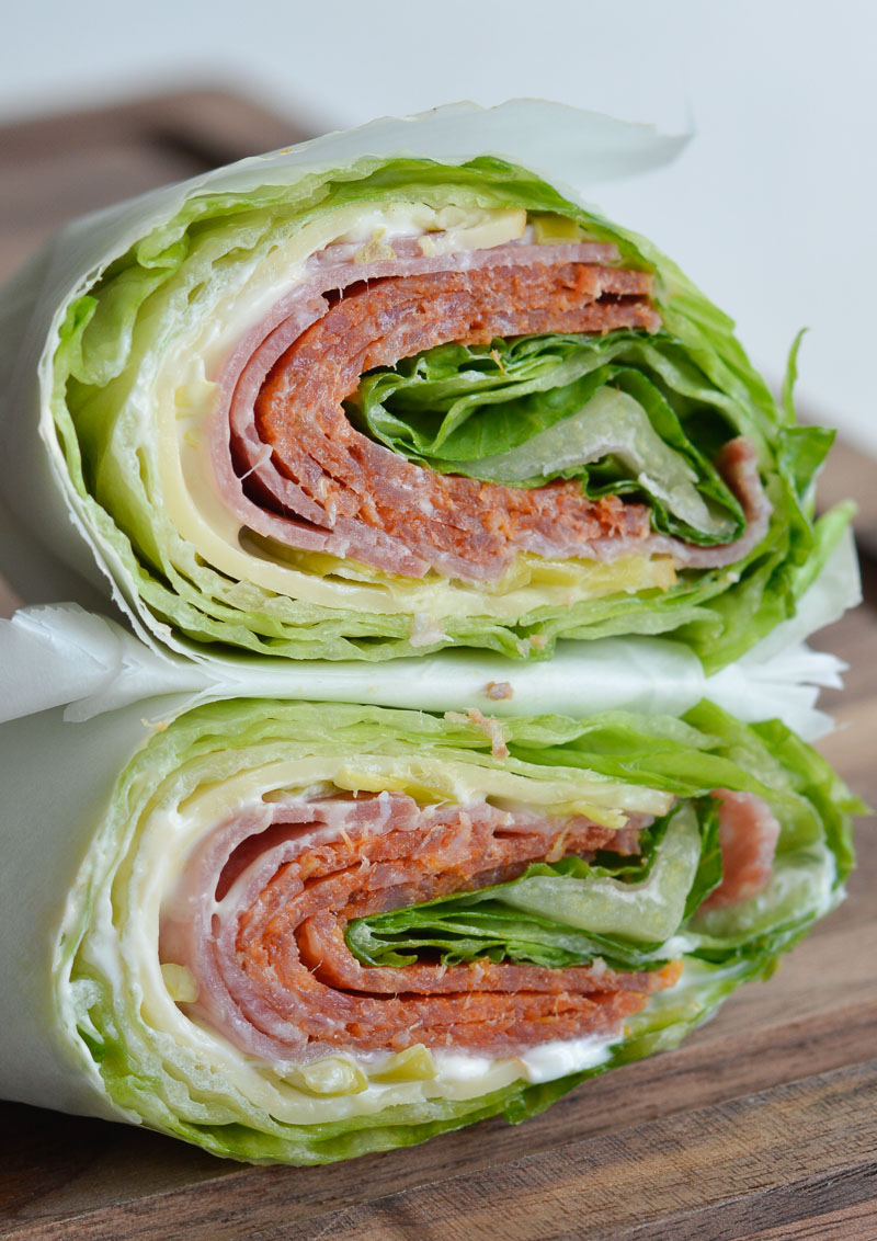 Italian Lettuce Wrap (low carb + keto) - Easy Wrap Recipes