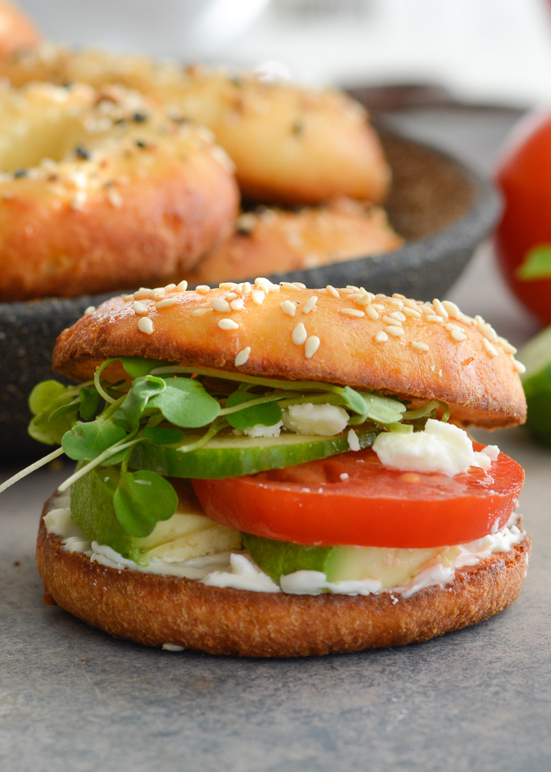 Keto Veggie Bagel Sandwich - Easy Wrap Recipes