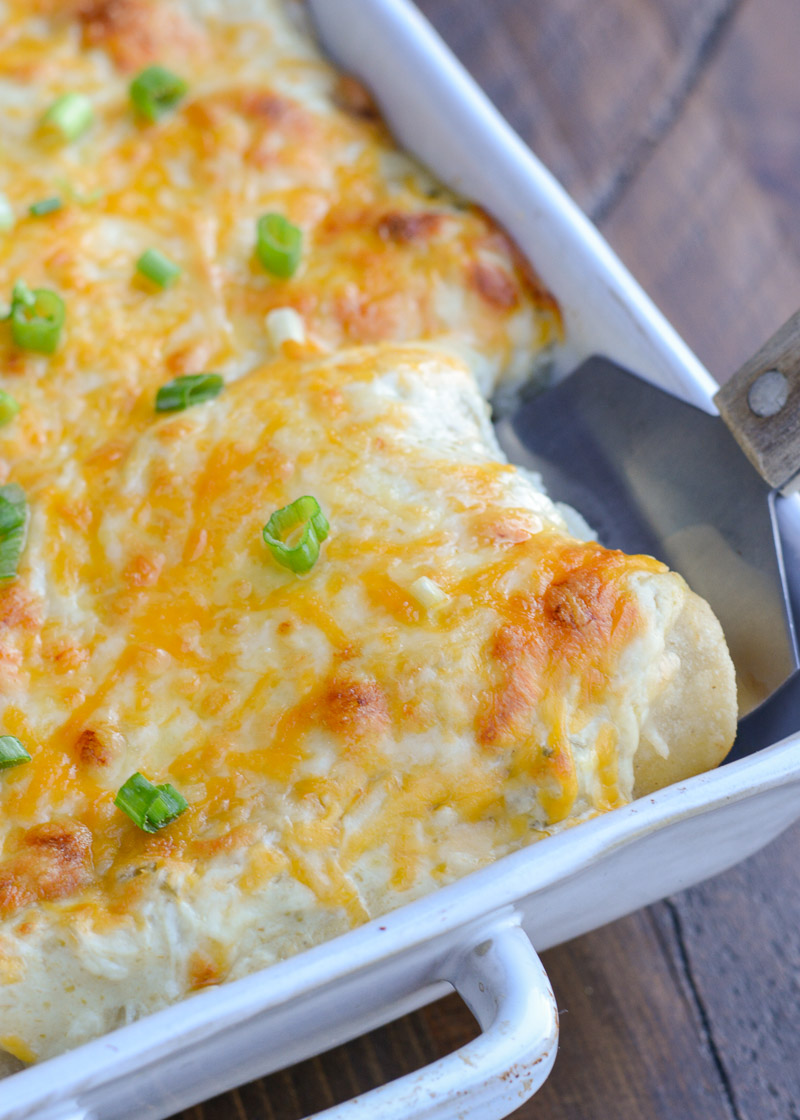 Green Chile Chicken Enchiladas - Easy Wrap Recipes